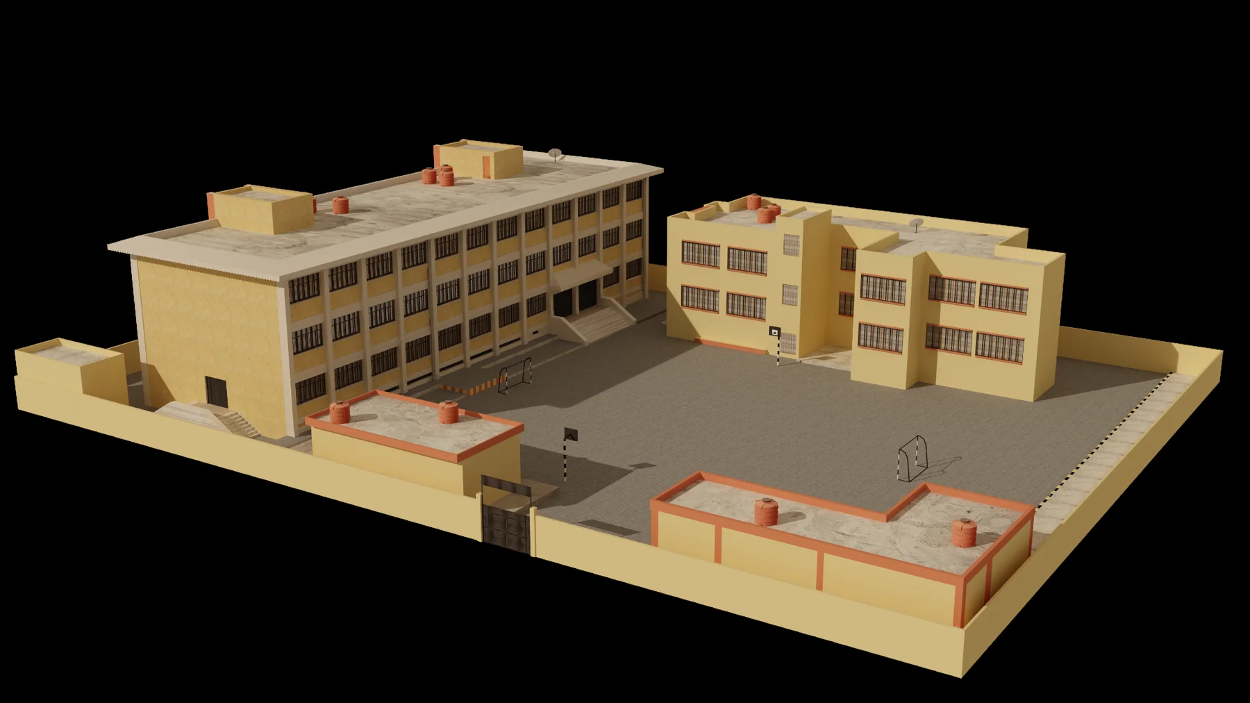 3D reconstruction of an ISIS detention site.