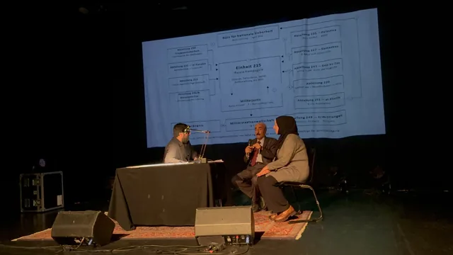 Discussion following the live documentary performance Dossier 4217 in Hanover