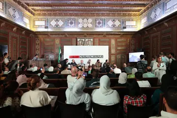 جمهور إطلاق متحف سجون سوريا في المتحف الوطني بدمشق